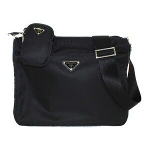 Prada Shoulder Bag Black Work